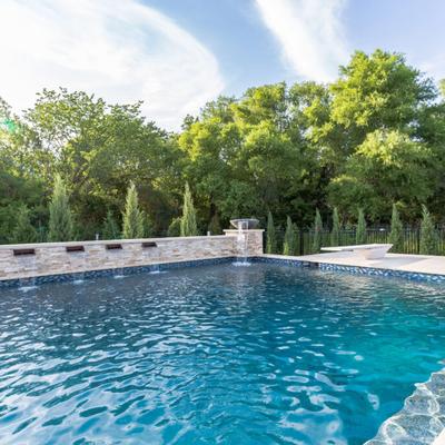 Aquabella Shimmer Bermuda Blend 1x2 Glass Mosaic 12"x12" Pool Tile (SH-1291) - Hover