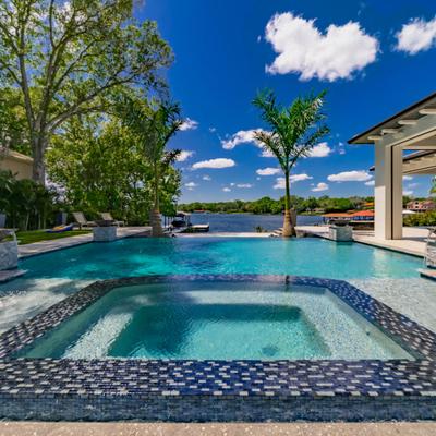 Aquabella Night Life Soul 1x2 Glass Mosaic 12"x12" Pool Tile (NL-1234) - Hover