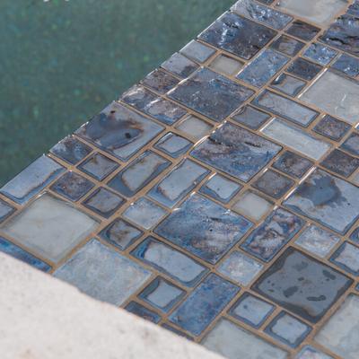 Aquabella Night Life Soul Block Random Glass Mosaic 12"x12" Pool Tile (NL-834) - Hover