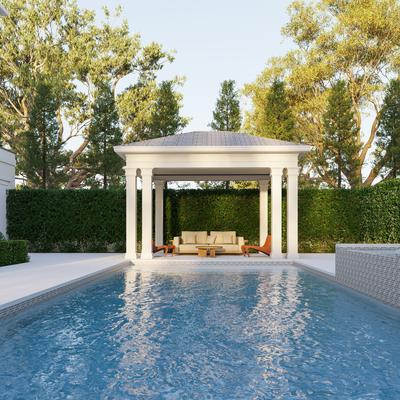 Aquabella Beachfront Laguna 1x2 Porcelain Mosaic 12"x12" Pool Tile - Hover