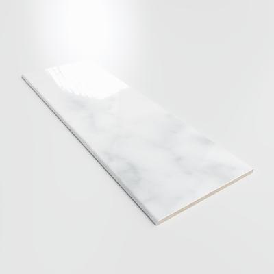 Statuary Wall Bright 6x18 Bullnose - Hover
