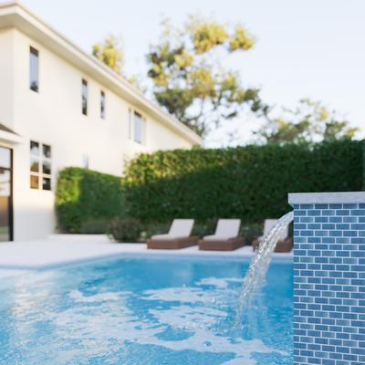 Aquabella Beachfront Balboa 1x2 Porcelain Mosaic 12"x12" Pool Tile - Hover