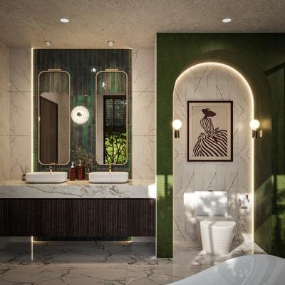 Marble Lincoln White Suite 12x24 R - Hover