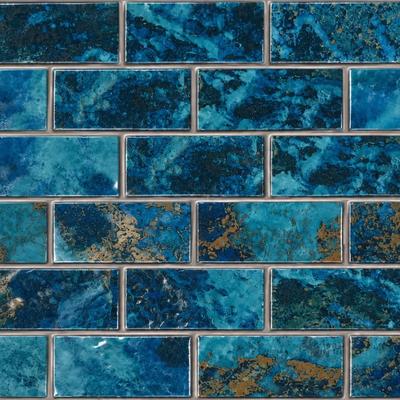 Aquabella Abyss Atlantis 1x2 Porcelain Mosaic 12"x12" Pool Tile (AY-1221)