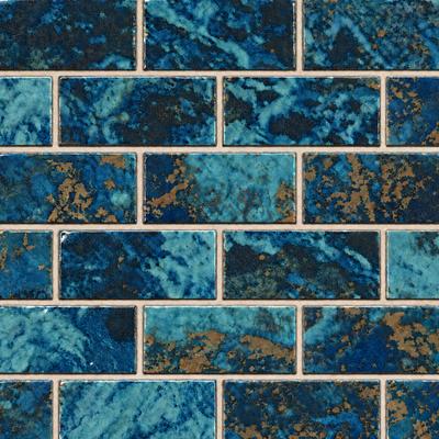 Aquabella Abyss Atlantis 1x2 Porcelain Mosaic 12"x12" Pool Tile (AY-1221)