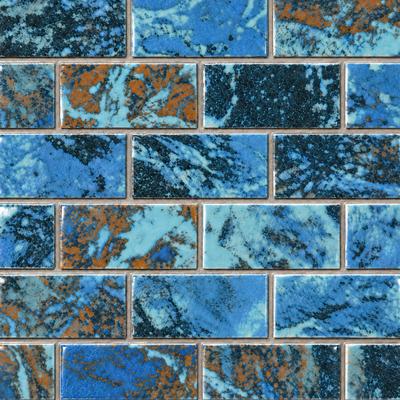 Aquabella Abyss Thonis 1x2 Porcelain Mosaic 12"x12" Pool Tile (AY-1222)