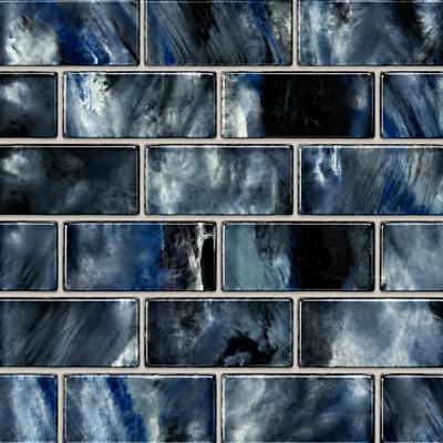 Aquabella Espania Granada 1x2 Glass Mosaic 12"x12" Pool Tile