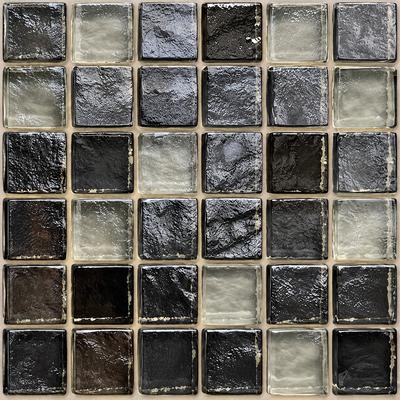 Aquabella Aurora Borealis Magic 1x1 Glass Mosaic 12"x12" Pool Tile (AB-1113)