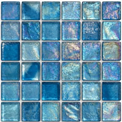 Aquabella Aurora Borealis Marvel 1x1 Glass Mosaic 12"x12" Pool Tile (AB-1111)