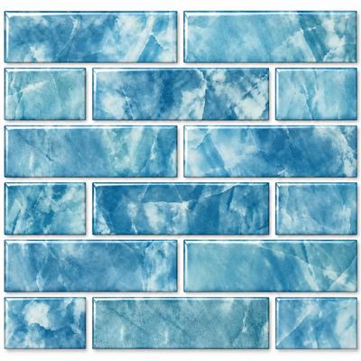 Aquabella Britannia Cathedral 2x6 Glass Mosaic 12"x12" Pool Tile