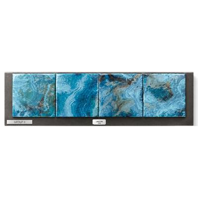 Aquabella Agate Larimar 6x6 Porcelain Bullnose Pool Tile - Hover