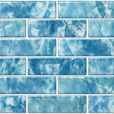 Aquabella Britannia Cathedral 2x6 Glass Mosaic 12"x12" Pool Tile