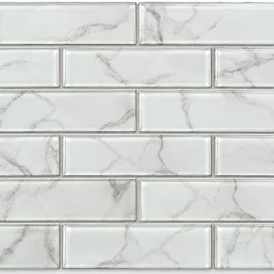 Aquabella Britannia Dover 2x6 Glass Mosaic 12"x12" Pool Tile