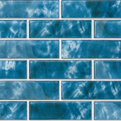 Aquabella Britannia Yorkshire 2x6 Glass Mosaic 12"x12" Pool Tile