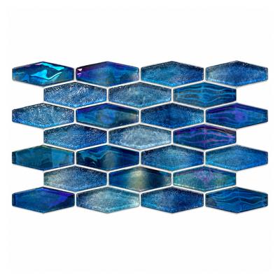 Aquabella Aloha Oahu Full Hex Glass Mosaic 12"x12" Pool Tile