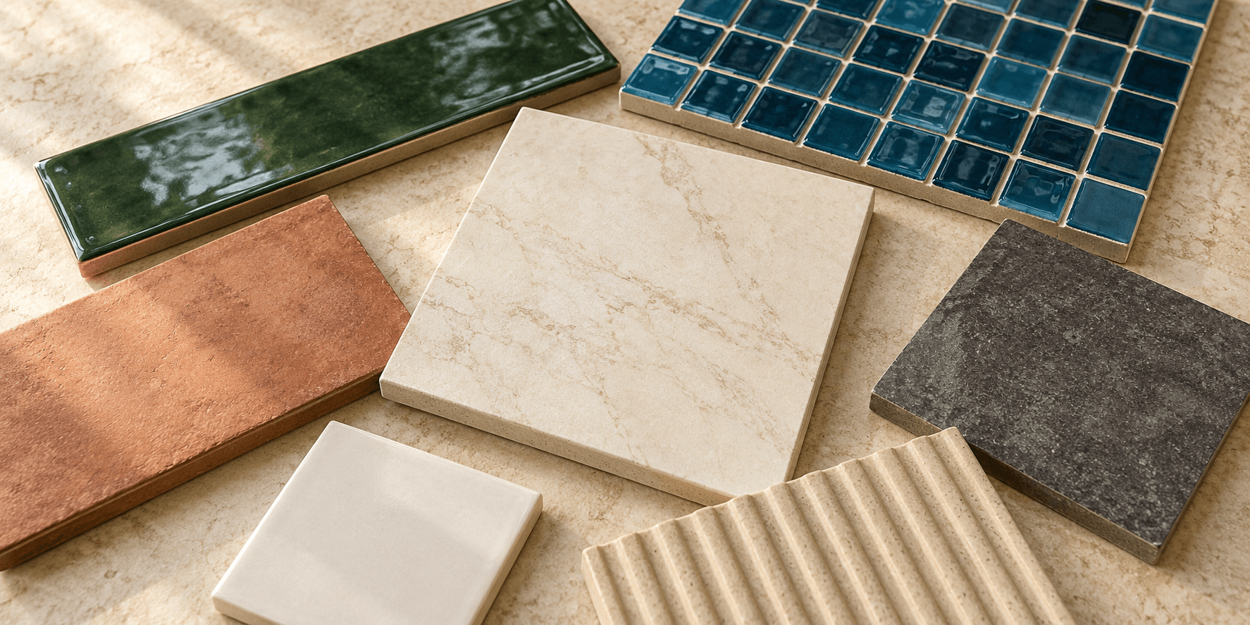 Assorted tile samples