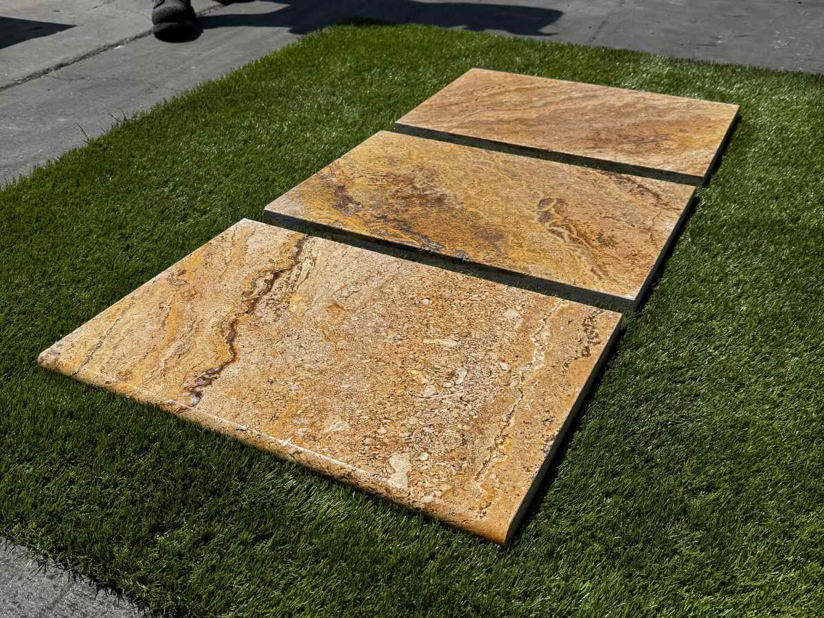 Autumn Leaves 3cm Double Bullnose Pool Coping 12x24 - Image 3