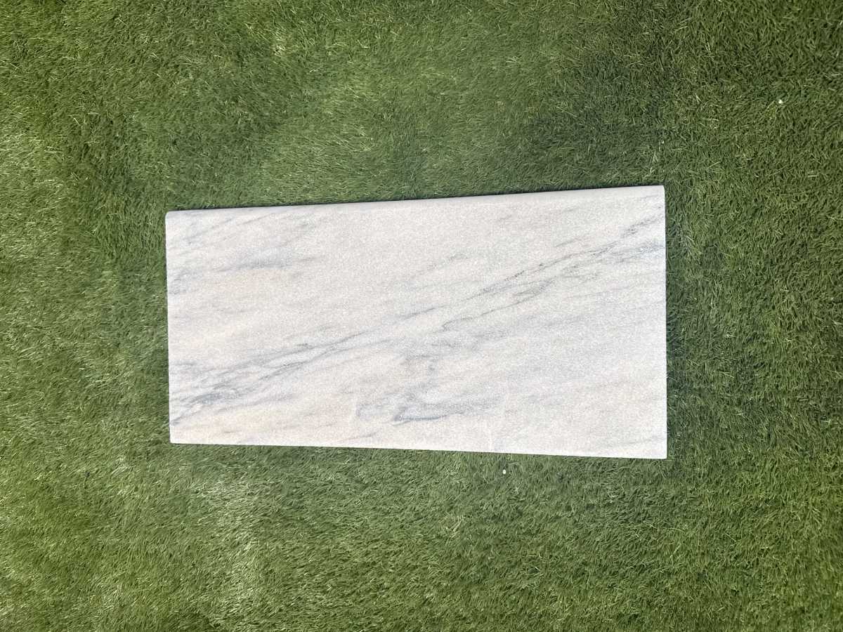 Carrara Equinox Marble 3cm Bullnose Pool Coping 16x24 - Image 4