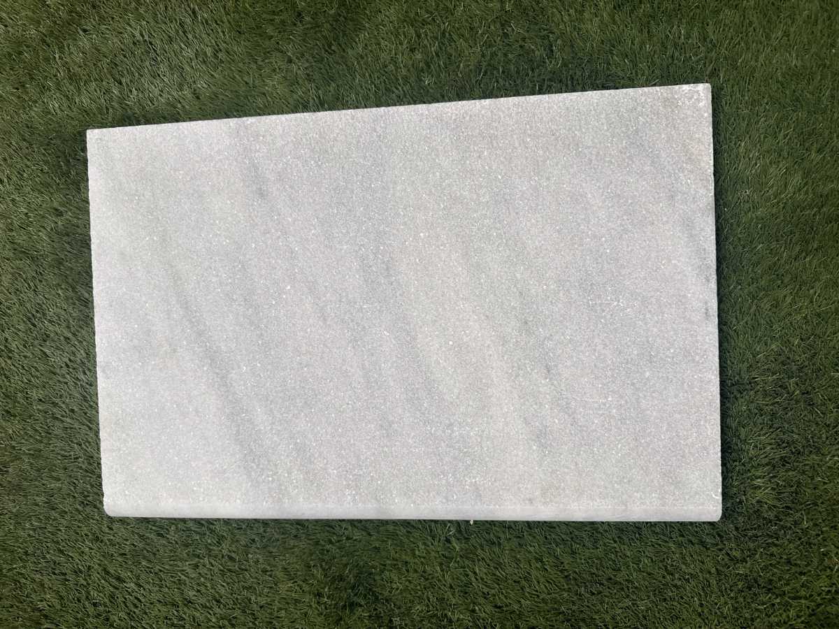 Carrara Equinox Marble 5cm Double Bullnose Pool Coping 16x24 - Image 2