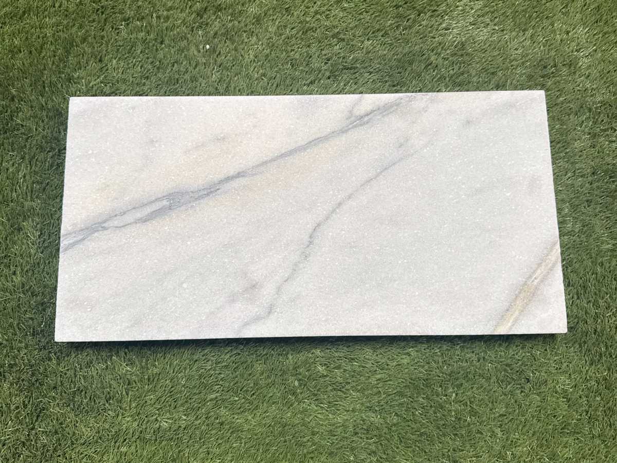 Carrara Equinox Marble 5cm Modern Pool Coping 12x24 - Image 2