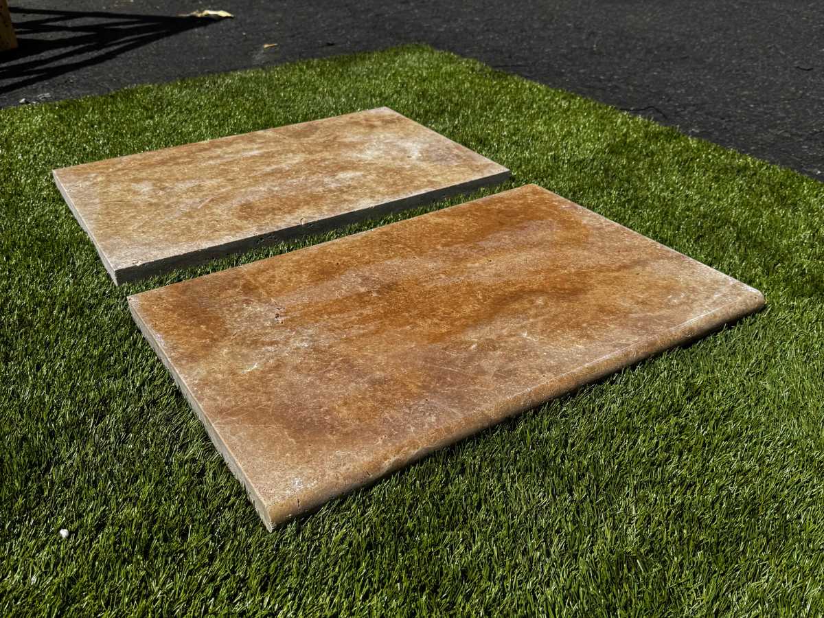 Chocolate Brown 3cm Bullnose Pool Coping 6x12 - Image 3