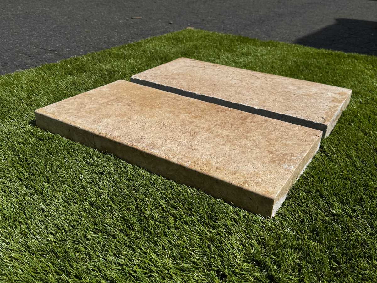 Chocolate Brown 5cm Double Modern Pool Coping 16x24 - Image 3