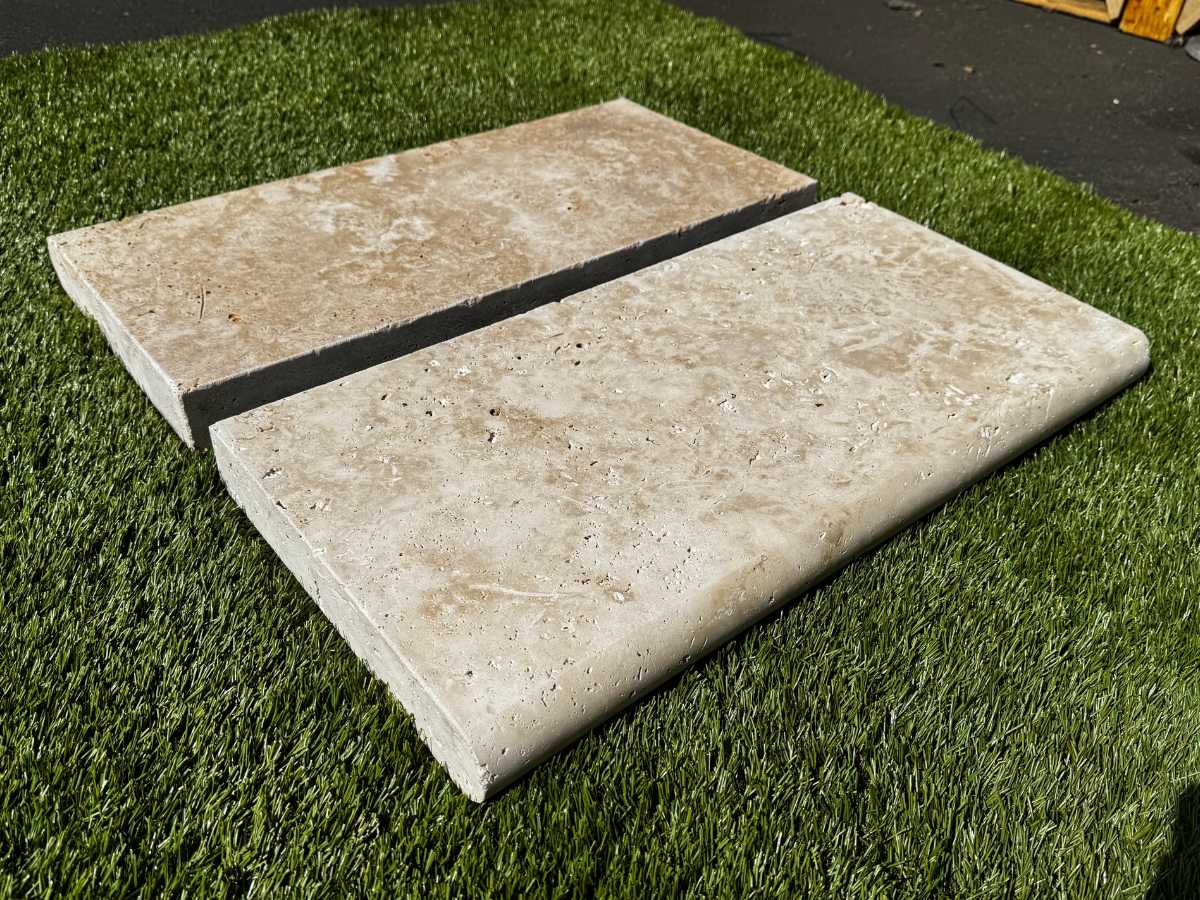 Cordoba Cream 5cm Bullnose Pool Coping 12x12 - Image 2