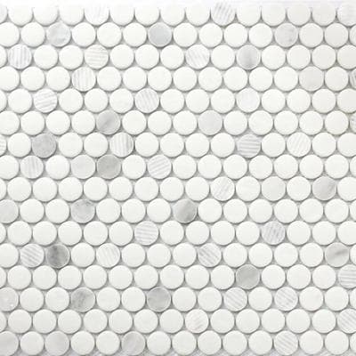 Carrara Penny Round