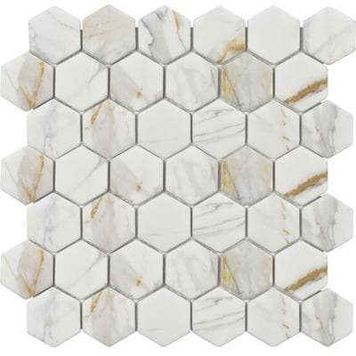 Calacata Gold Hexagon