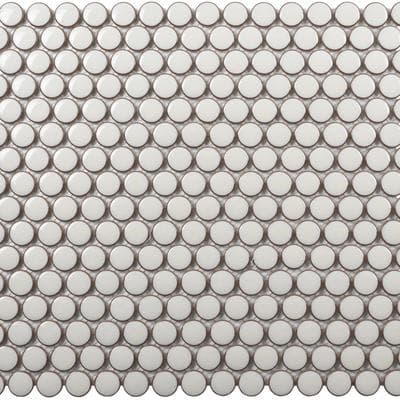 Pearl White Penny Round