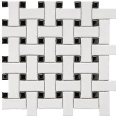 Black & White Basket Weave MG