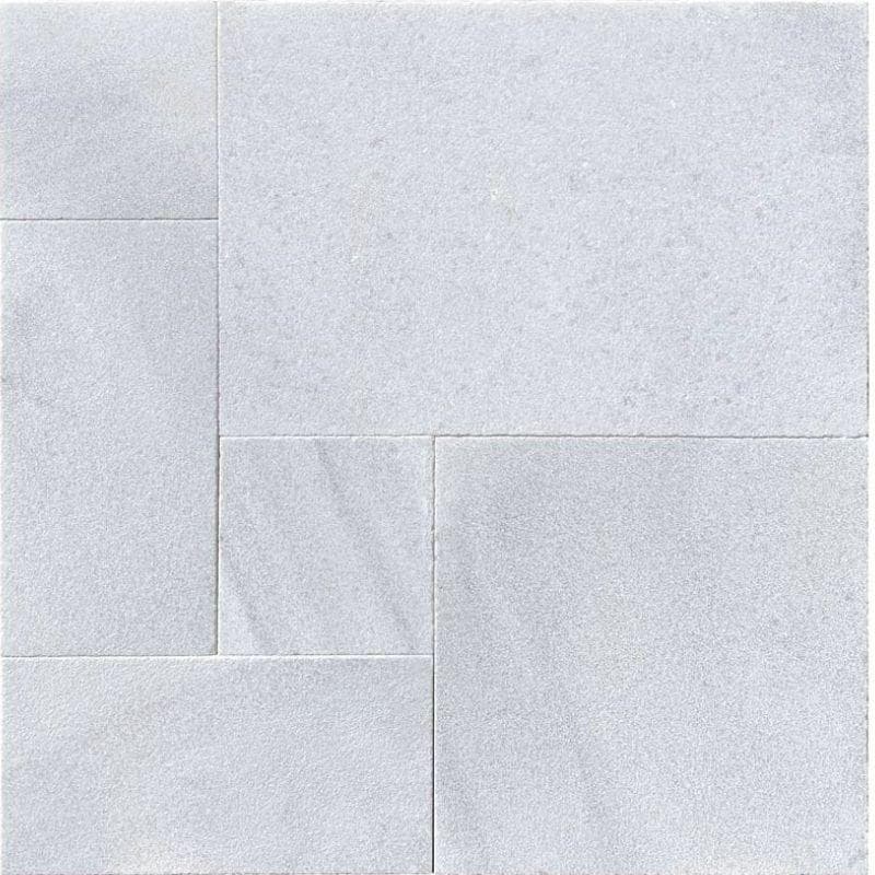 White Marble 3cm Paver French Pattern - Image 1