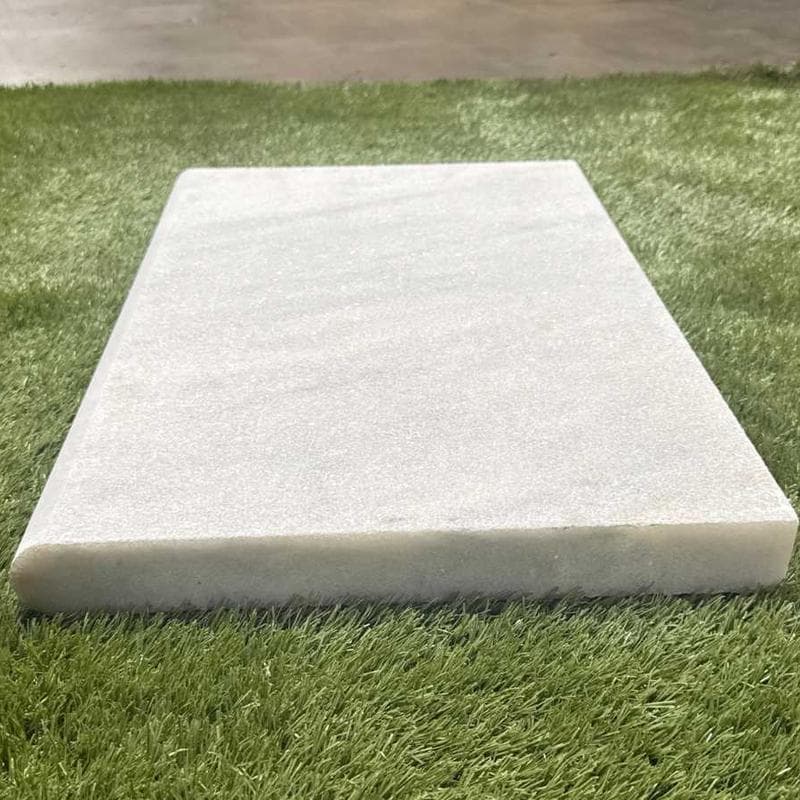 Carrara Equinox Marble 5cm Double Bullnose Pool Coping 12x24 - Image 4