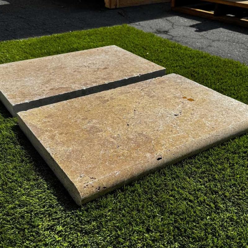 Chocolate Brown 5cm Double Bullnose Pool Coping 16x24 - Image 4