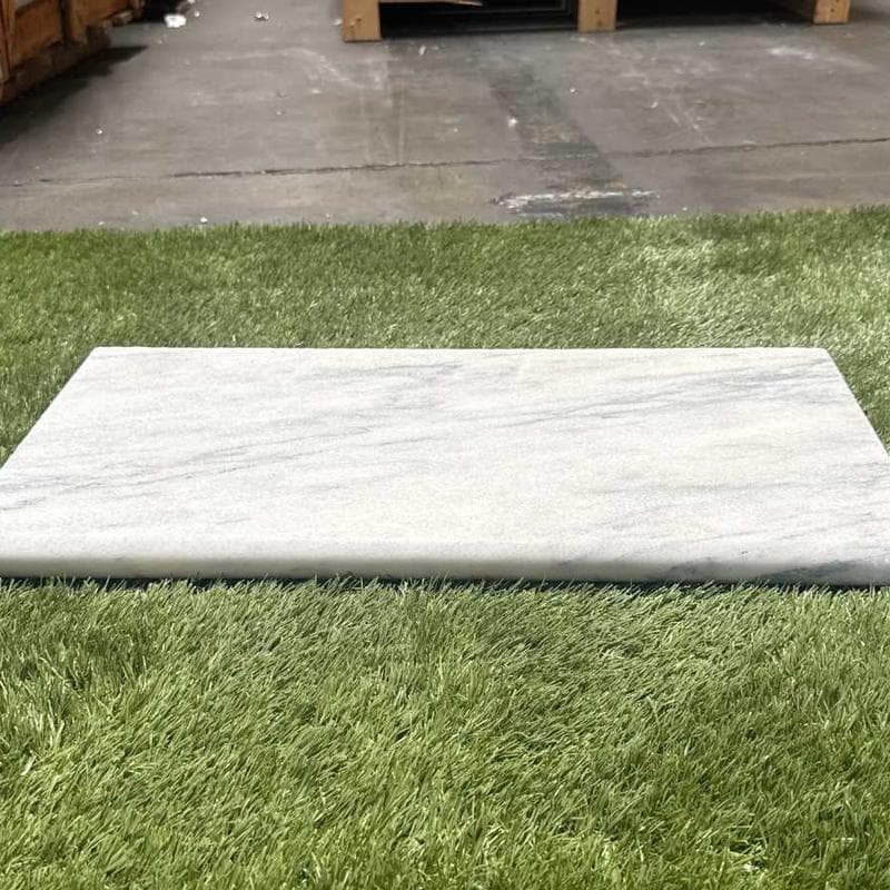 Carrara Equinox Marble 3cm Bullnose Pool Coping 12x24 - Image 6