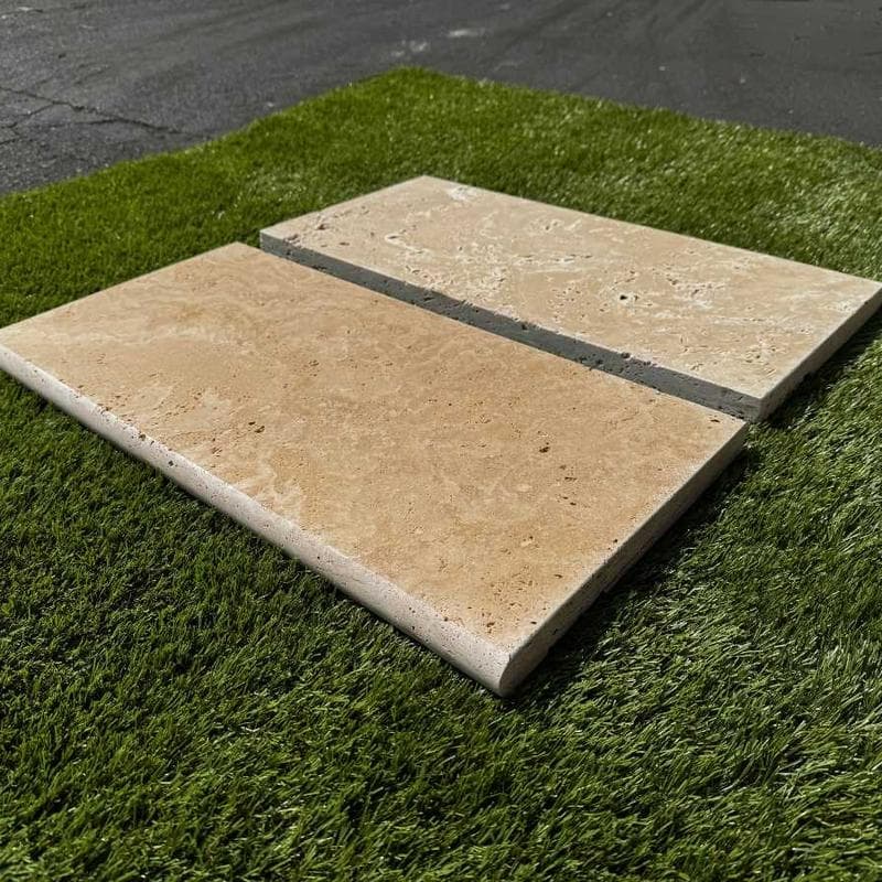 Cordoba Cream 3cm Double Bullnose Pool Coping 12x24 - Image 5
