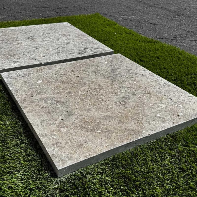 Silver Travertine 3cm Paver 12x12 - Image 7
