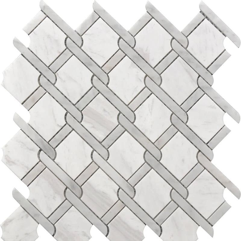 Rialto Medallion GR Marble Mosaic 12x12 - Image 1