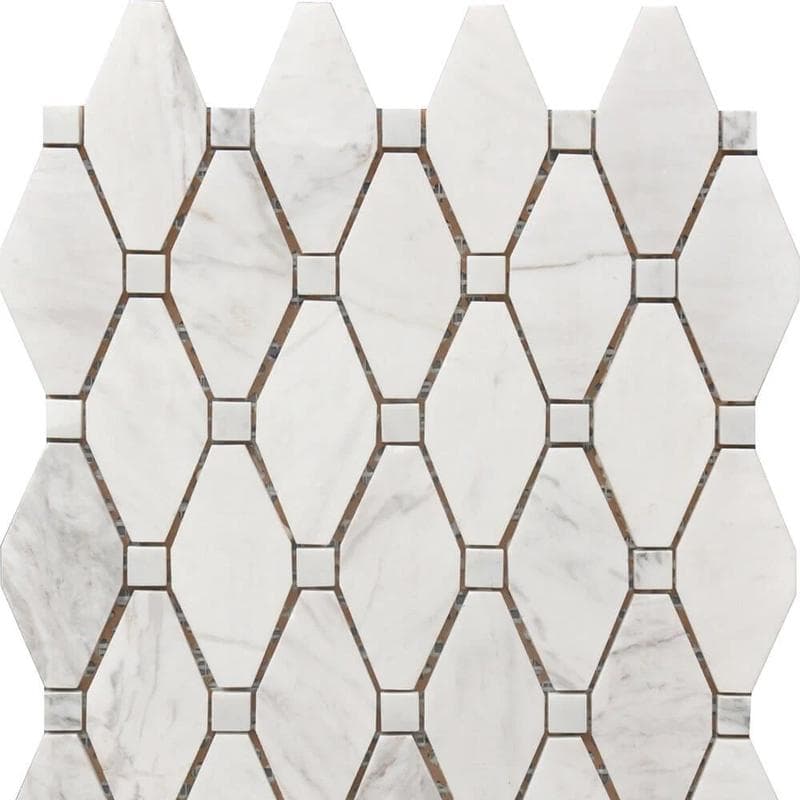 Rialto Large Marble Rhombus Mosaic 12x12 - Image 1
