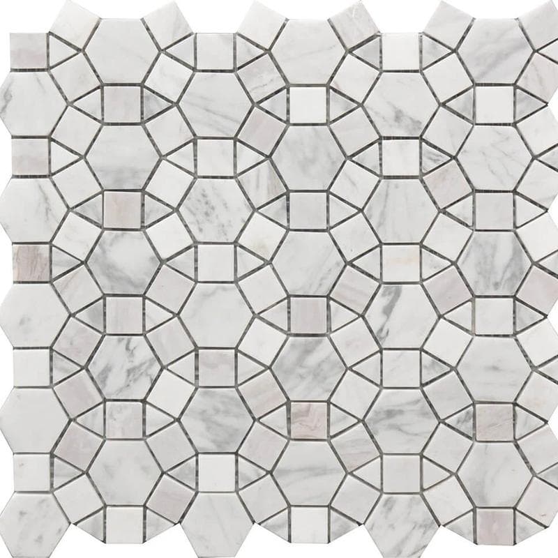 Rialto Kaleidoscope Marble Mosaic 12x12 - Image 1