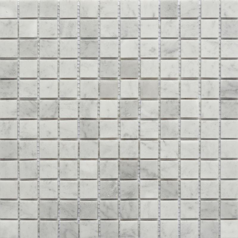Rialto Carrara Marble 1x1 Square 12x12 Mosaic - Image 1