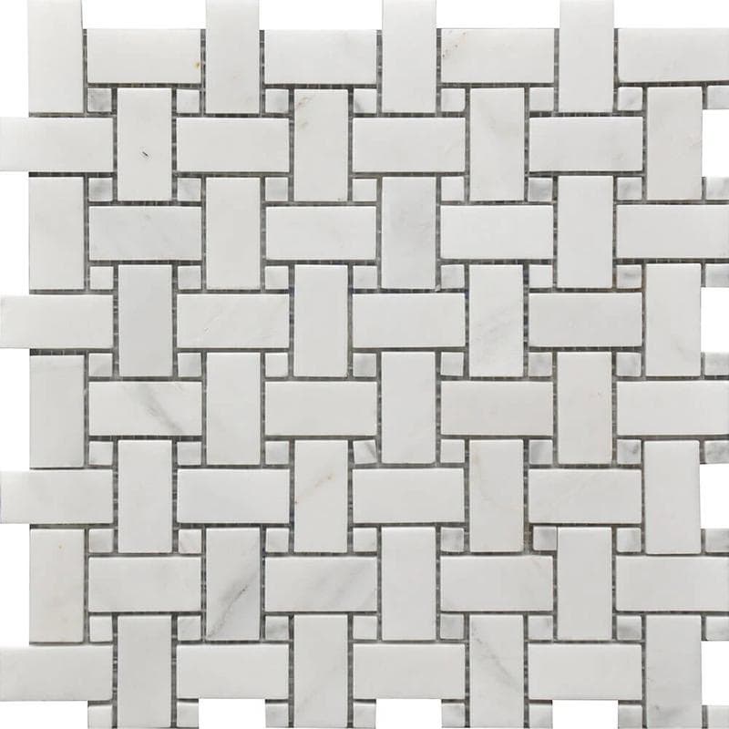 Rialto Basket Weave Marble Mosaic 12x12 - Image 1