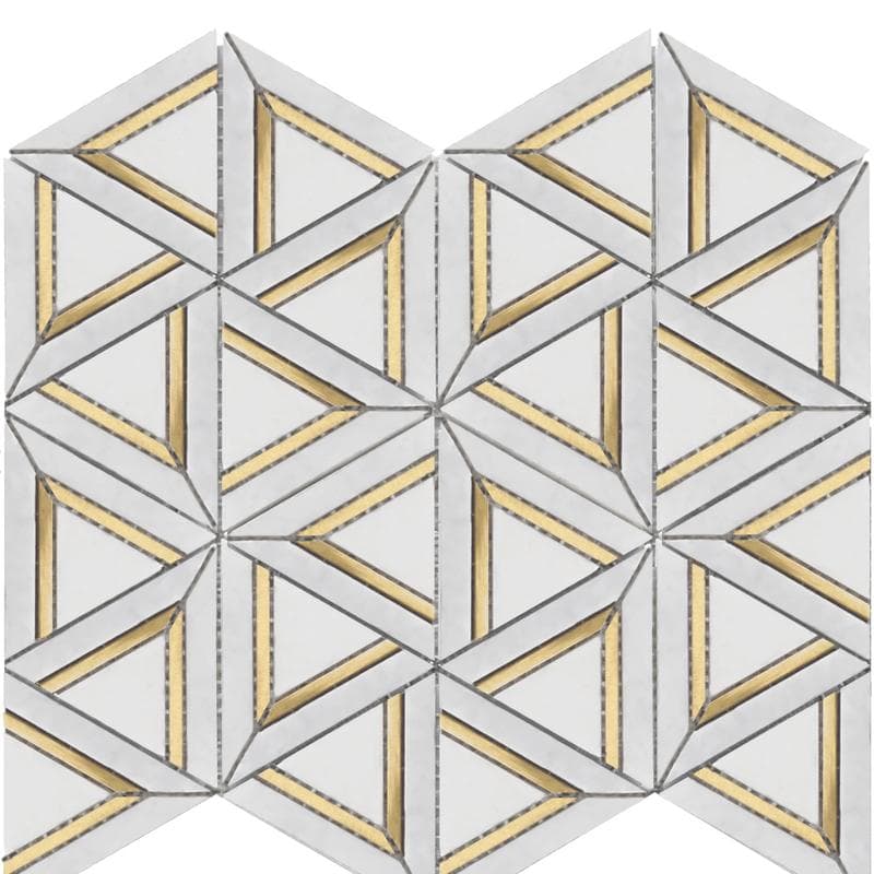 Rialto Alba Metal GEO 12x14 Mosaic - Image 1