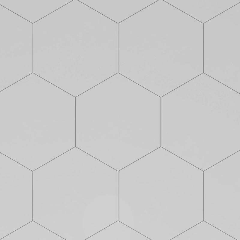 Riviera Solid White 8x9 Hexagon - Image 1