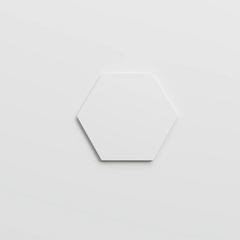 Riviera Solid White 8x9 Hexagon - Image 3
