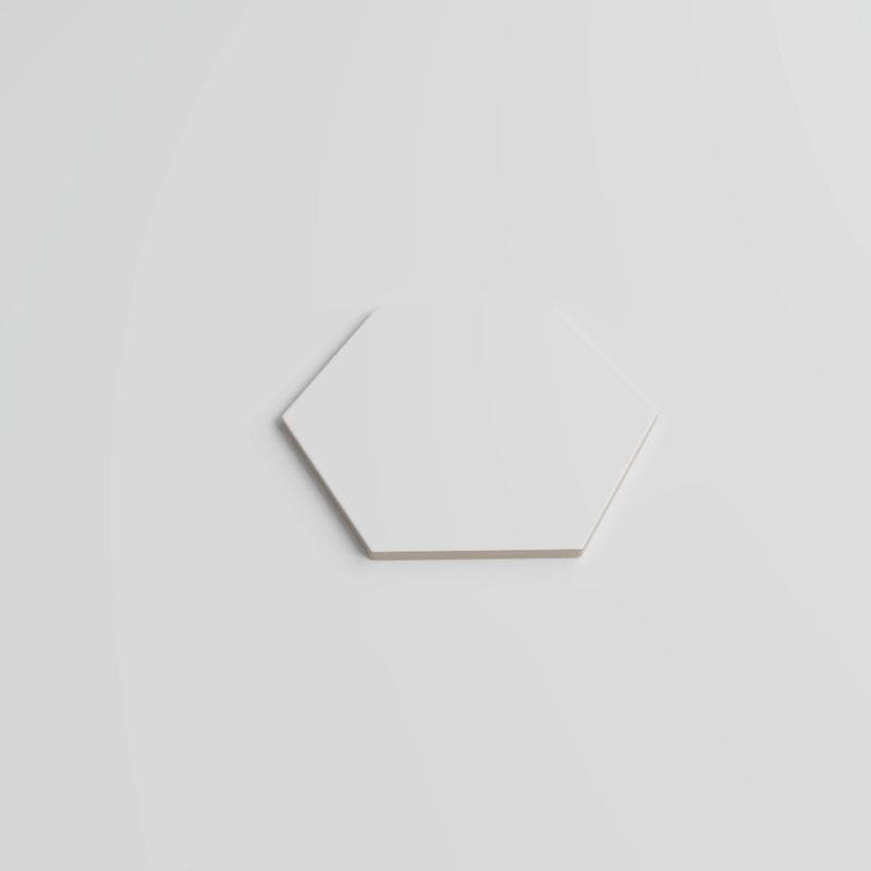 Riviera Solid White 8x9 Hexagon - Image 4