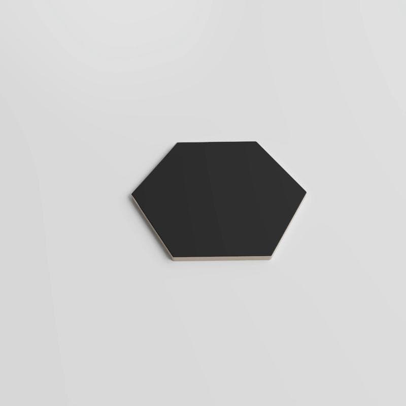 Riviera Solid Black 8x9 Hexagon - Image 4