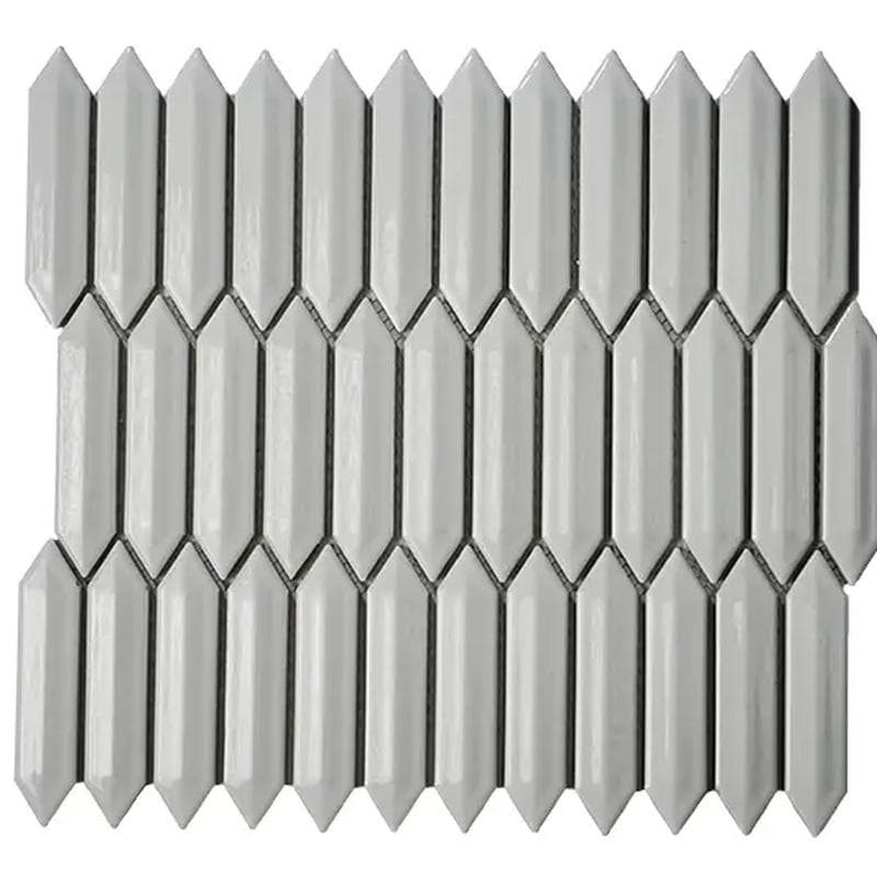 Mood Mosaics Prime BG White 3D Picket 12x12 - Image 1