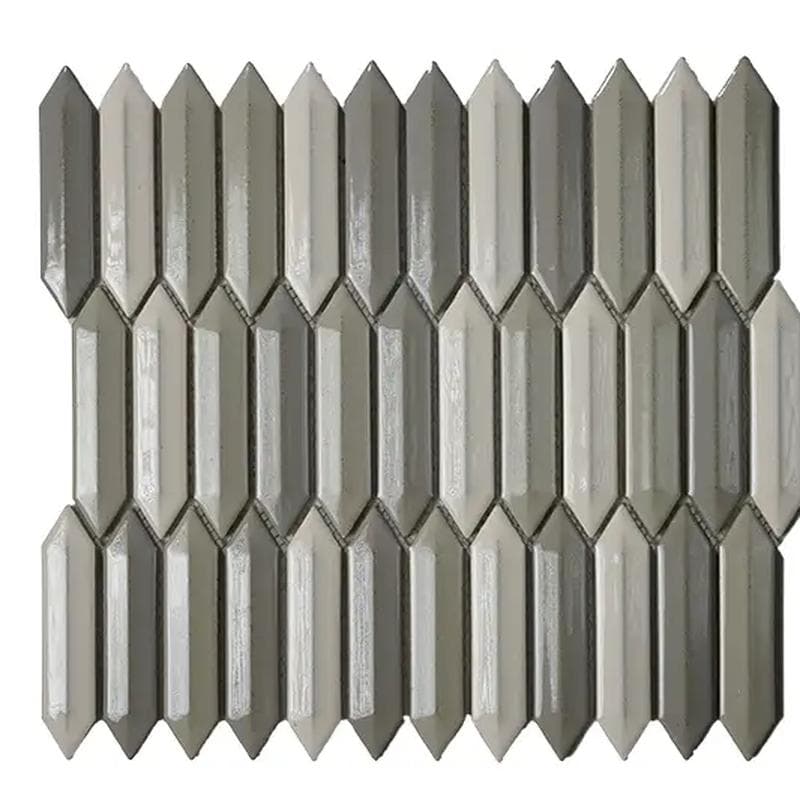 Mood Mosaics Prime BG Mixed Color 3D Picket 12x12 - Image 1
