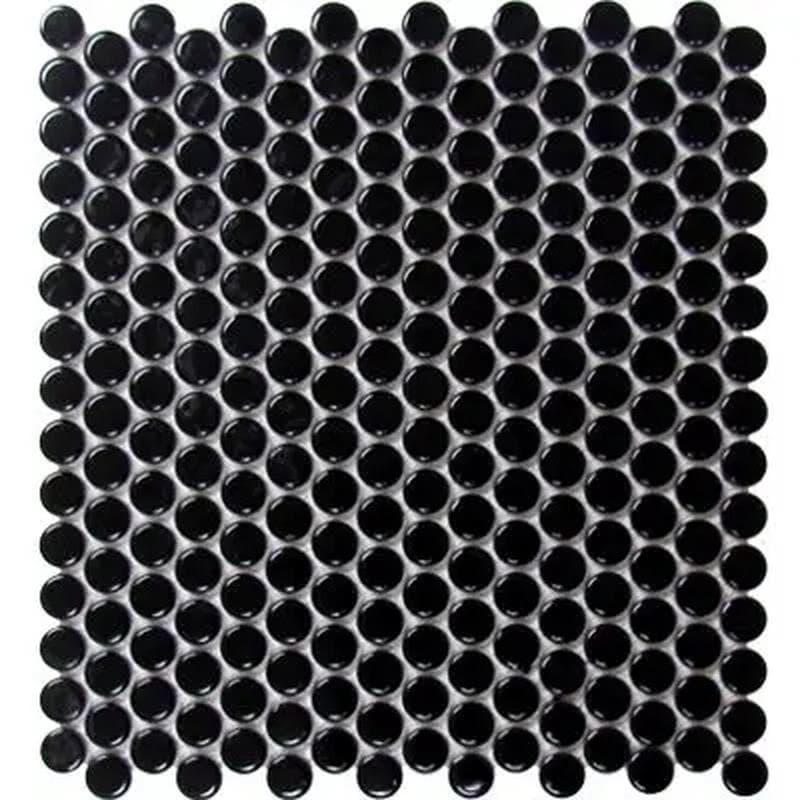 Mood Mosaics MG Black Penny Round MOS 12x12 - Image 1